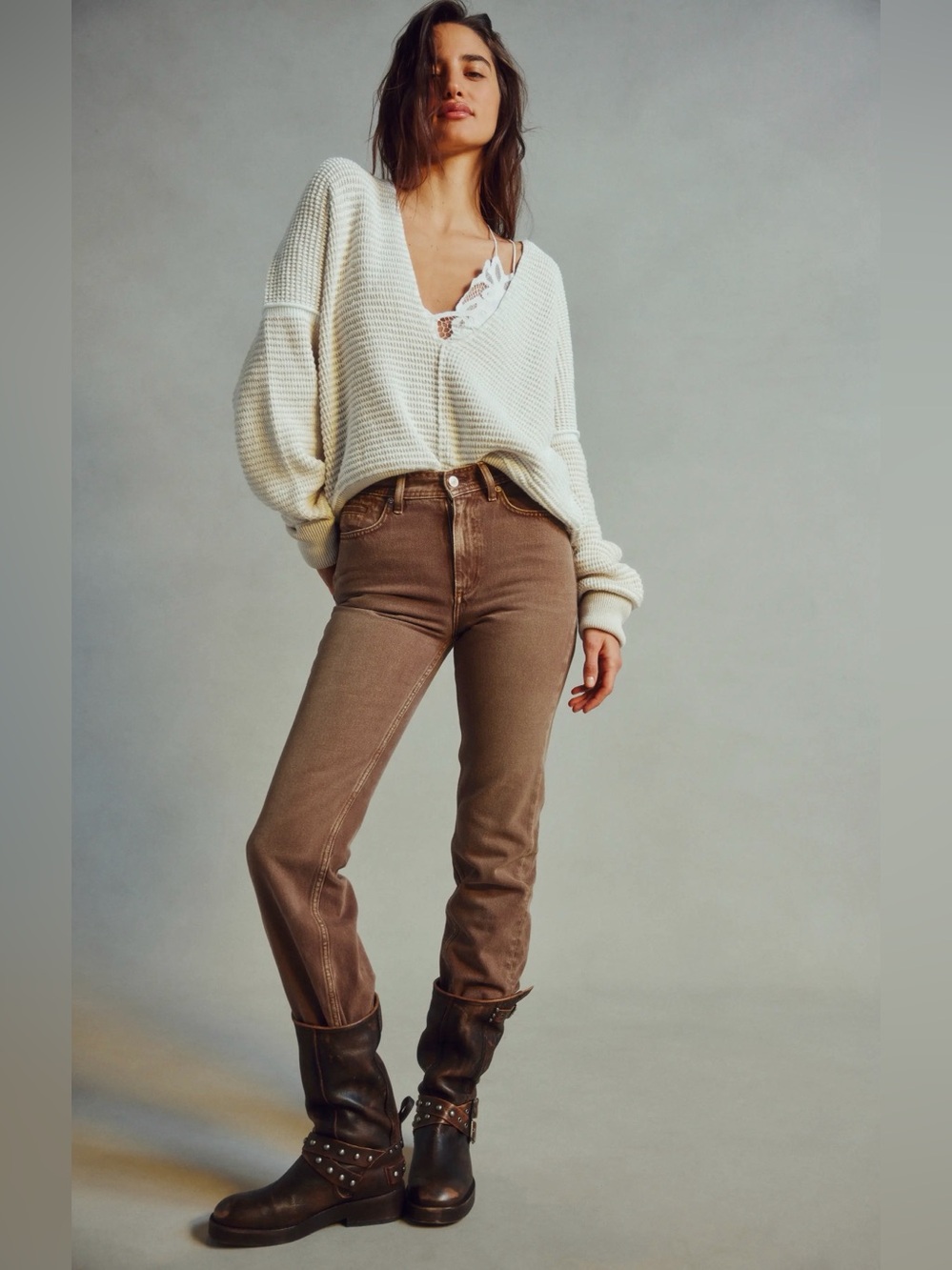 Free People Xena High Rise Straight